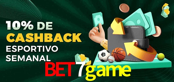 10% de bônus de cashback na bet7game